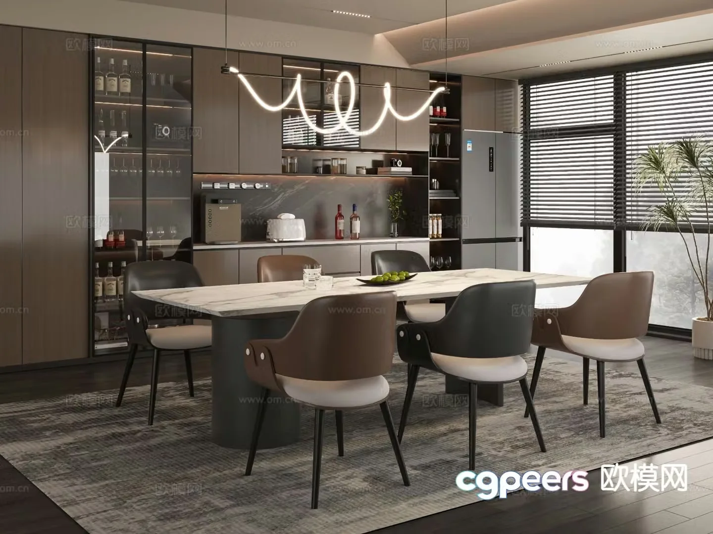 Italian restaurant 3d model
