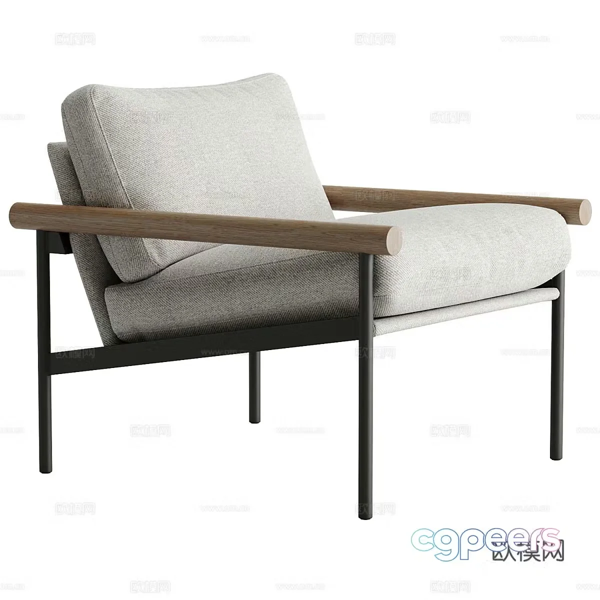 Sofa coffee table combination 3D model