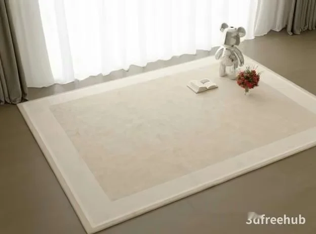 White Area Rug 3D Model – 23274 – VRAY Render