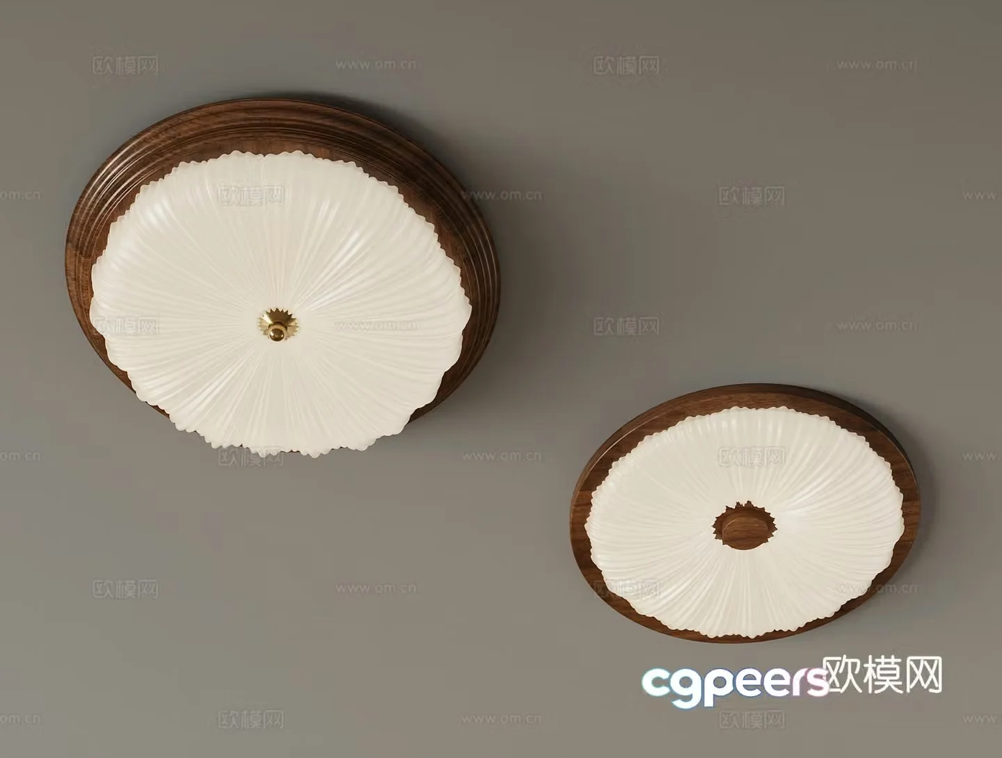 French medieval ceiling light 3D model