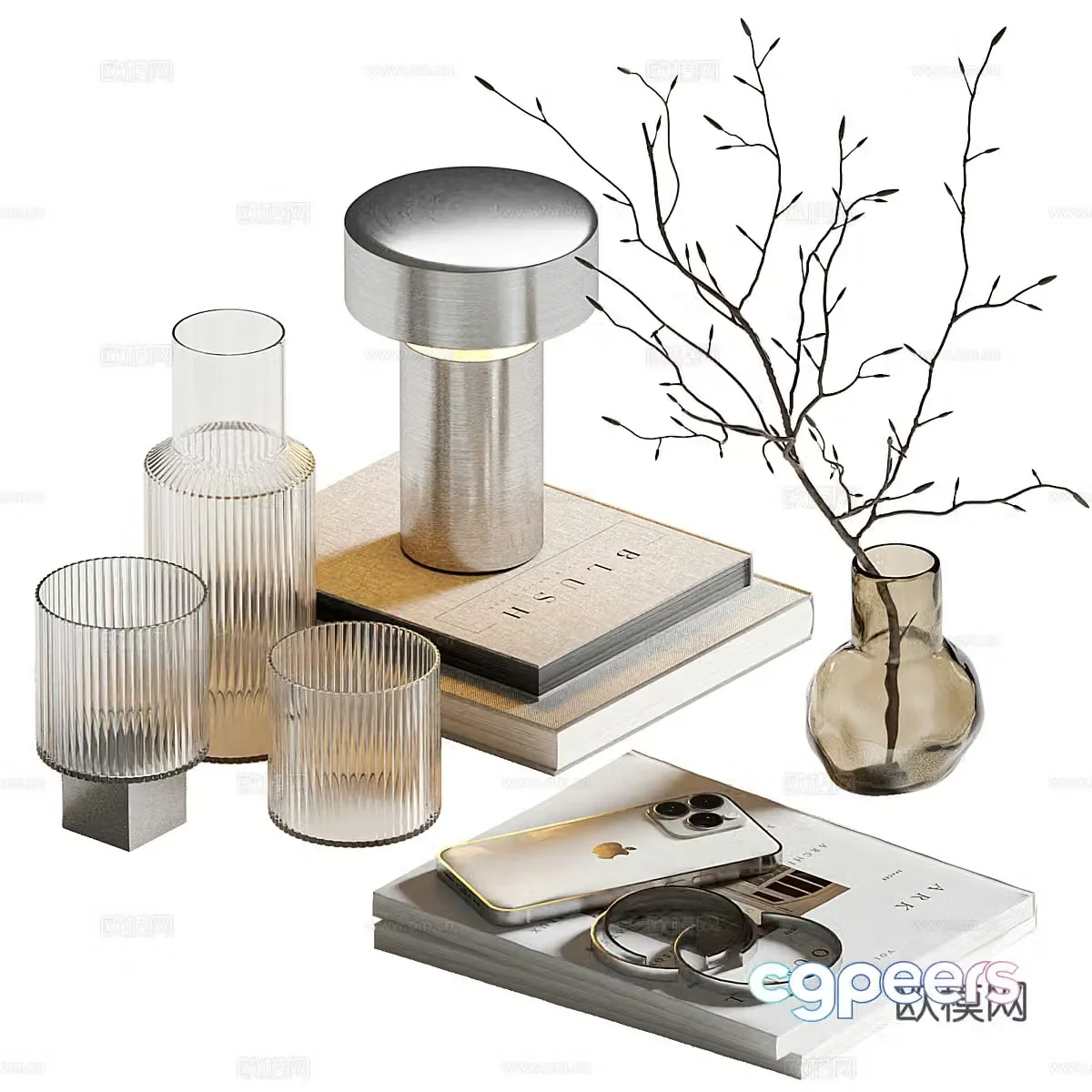 Coffee table decorations Wasabi style decorations B&B ornaments Ornaments Decorative ornaments Decorative ornaments 3D model