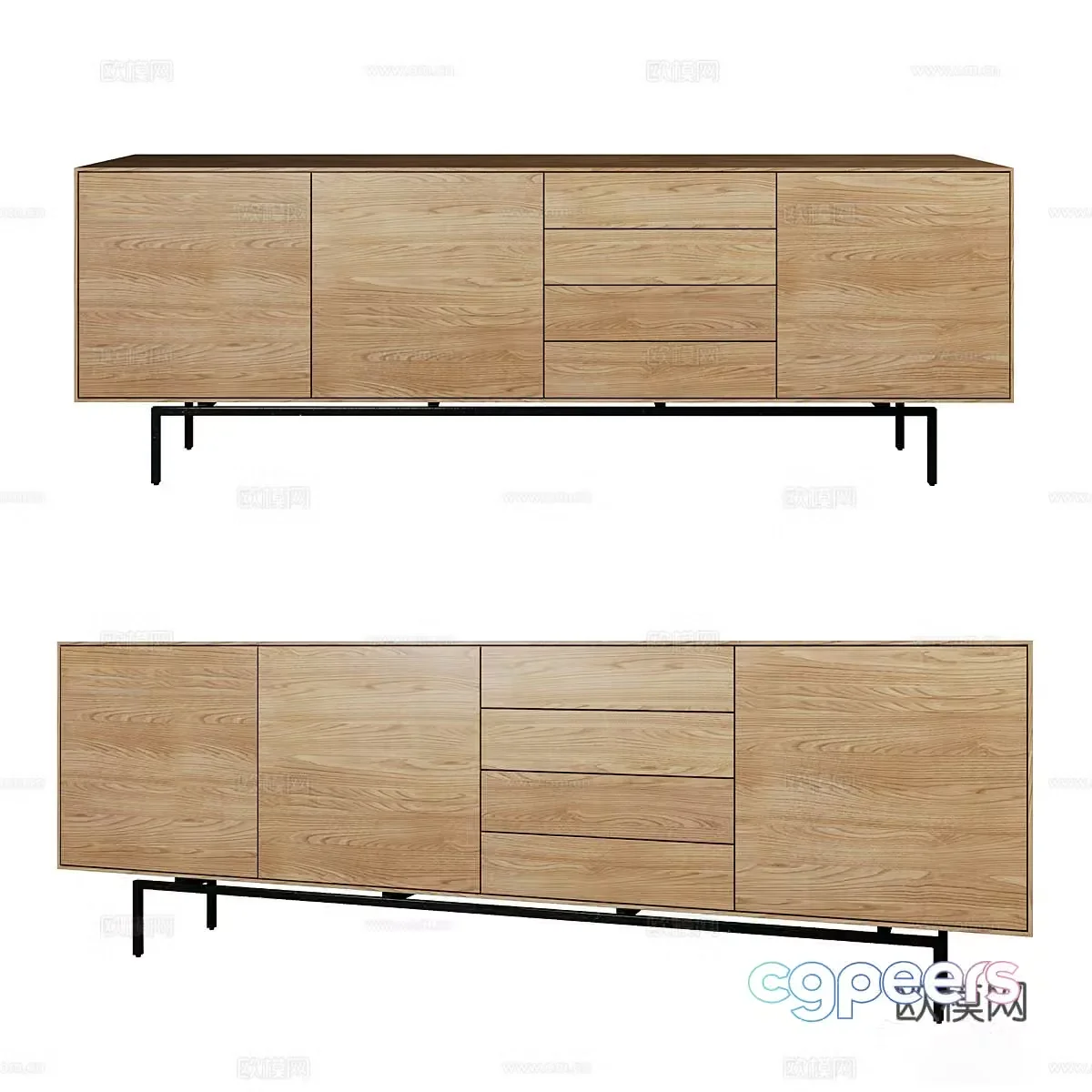 Modern TV cabinet 3d model