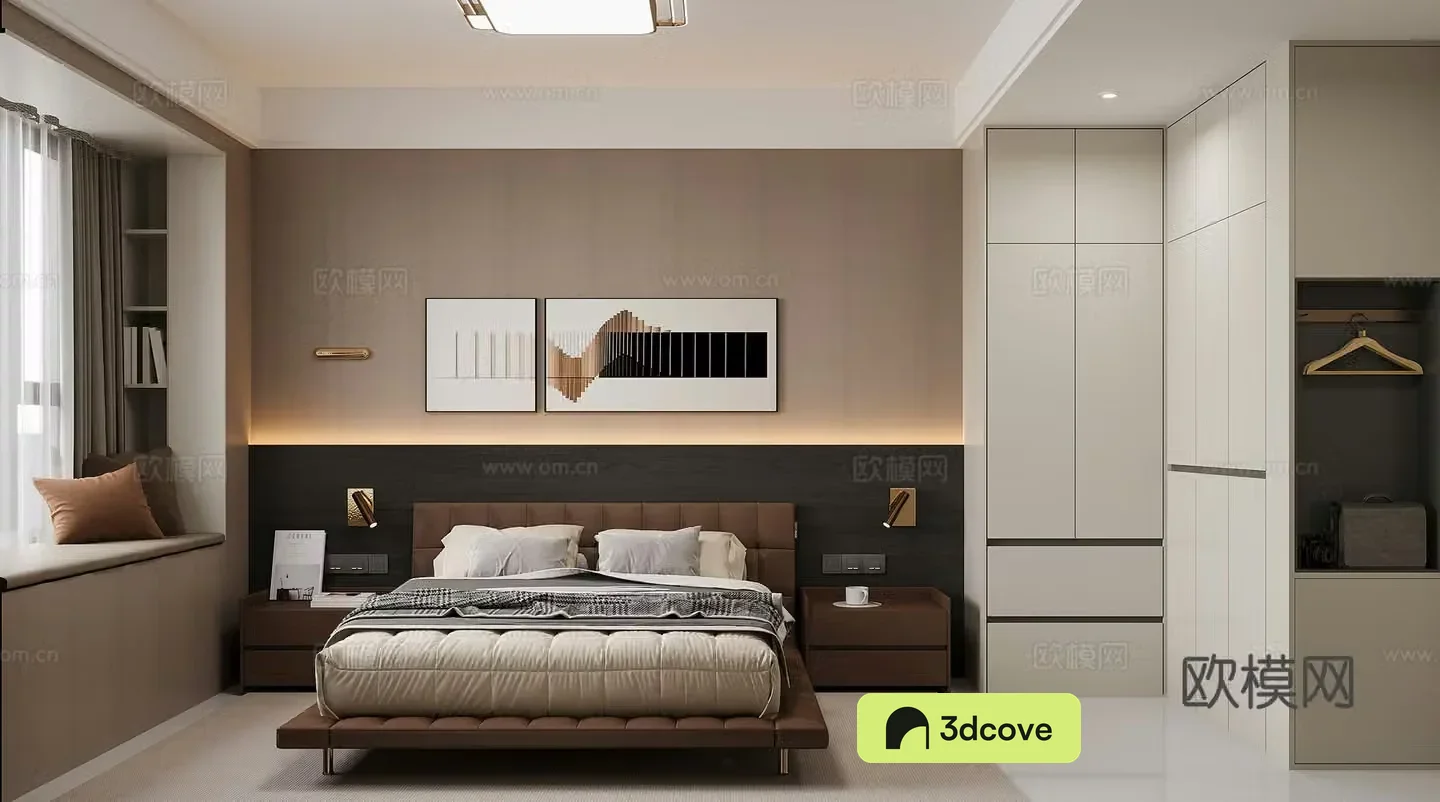 Italian master bedroom
