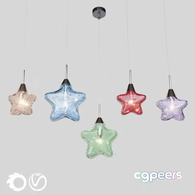 3ds Max Free – Suspended light Maytoni Modern Star