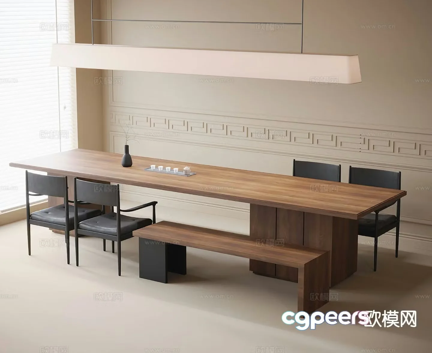 Modern tea table tea table 3d model