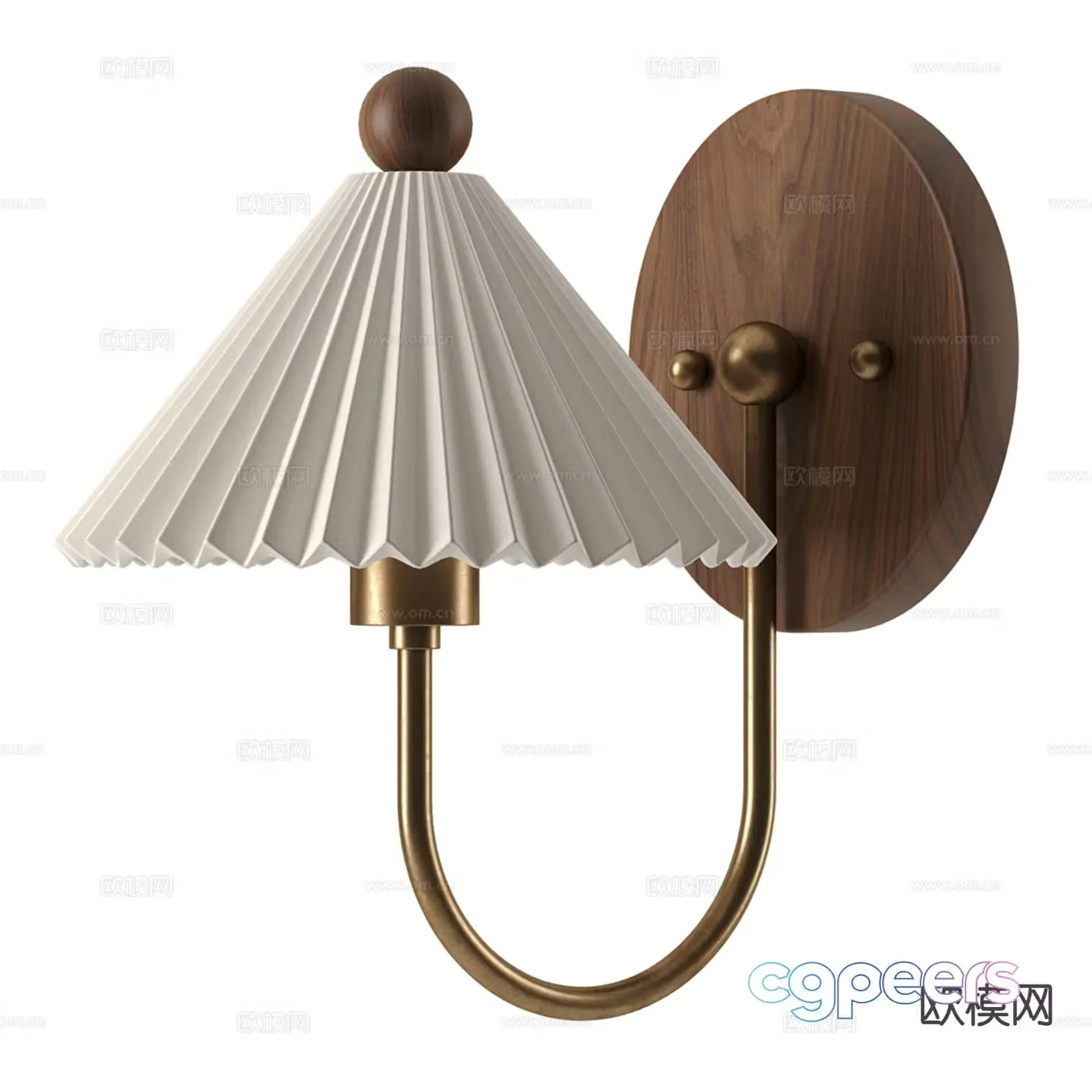 Medieval style wall lamp 3d model