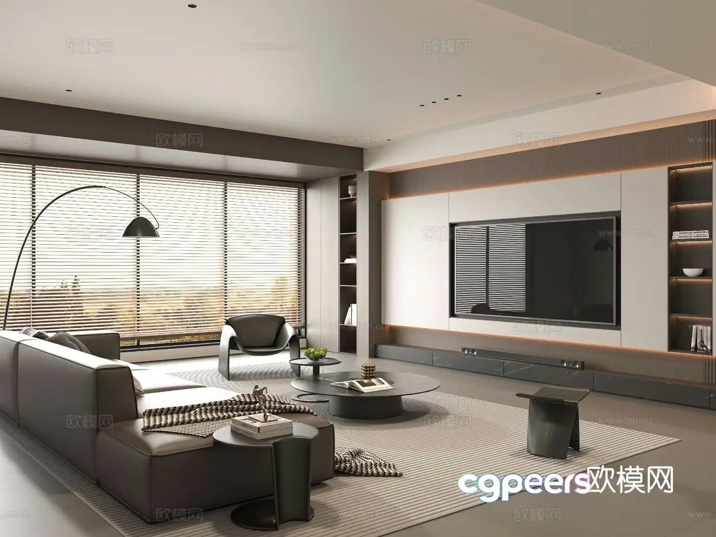 Italian home living room 3d model