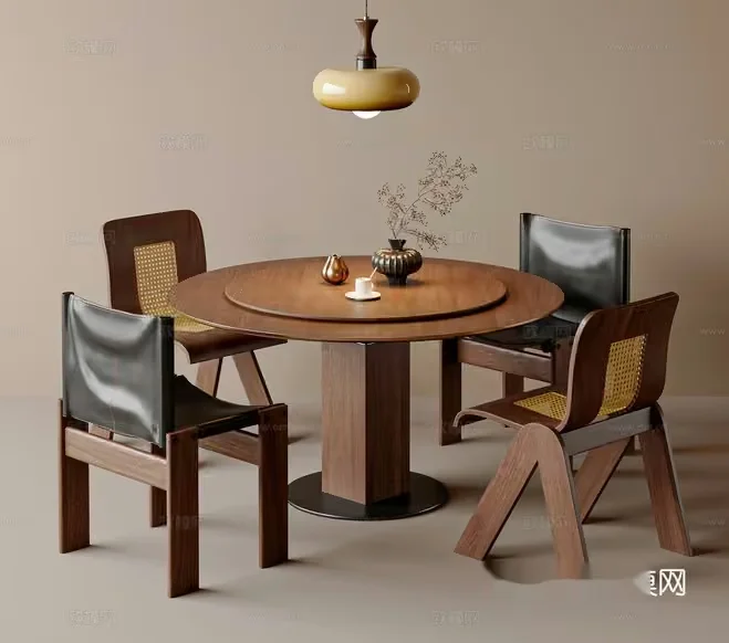Modern Dining Table 3D Model – 5664 – VRAY Render