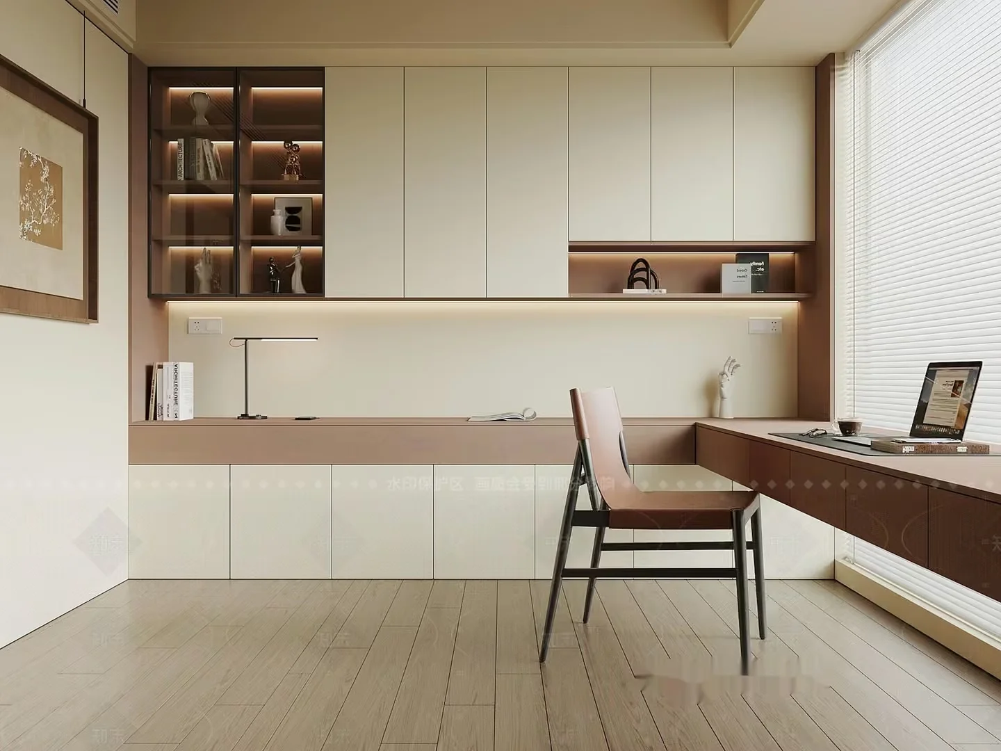 A Modern Office Space 3D Model – 919 – VRAY Render