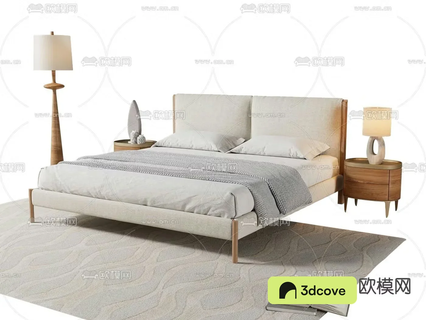 Modern double bed