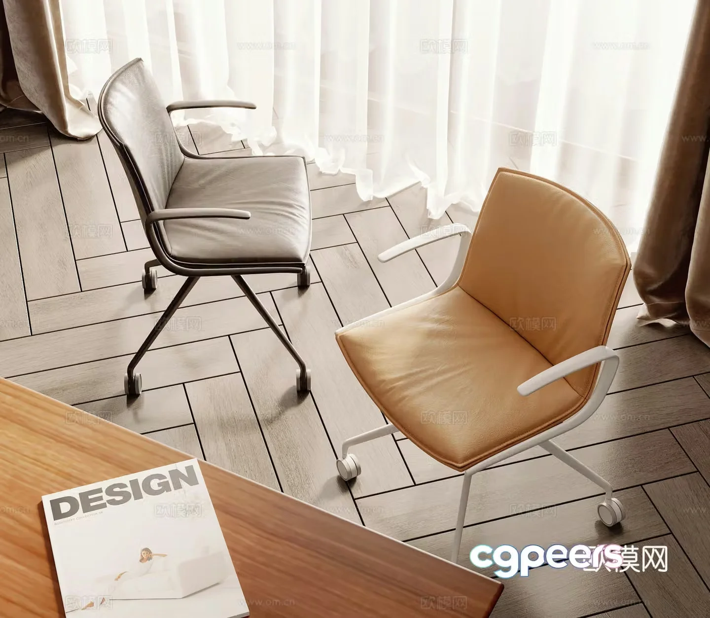 Modern office chair 3d model