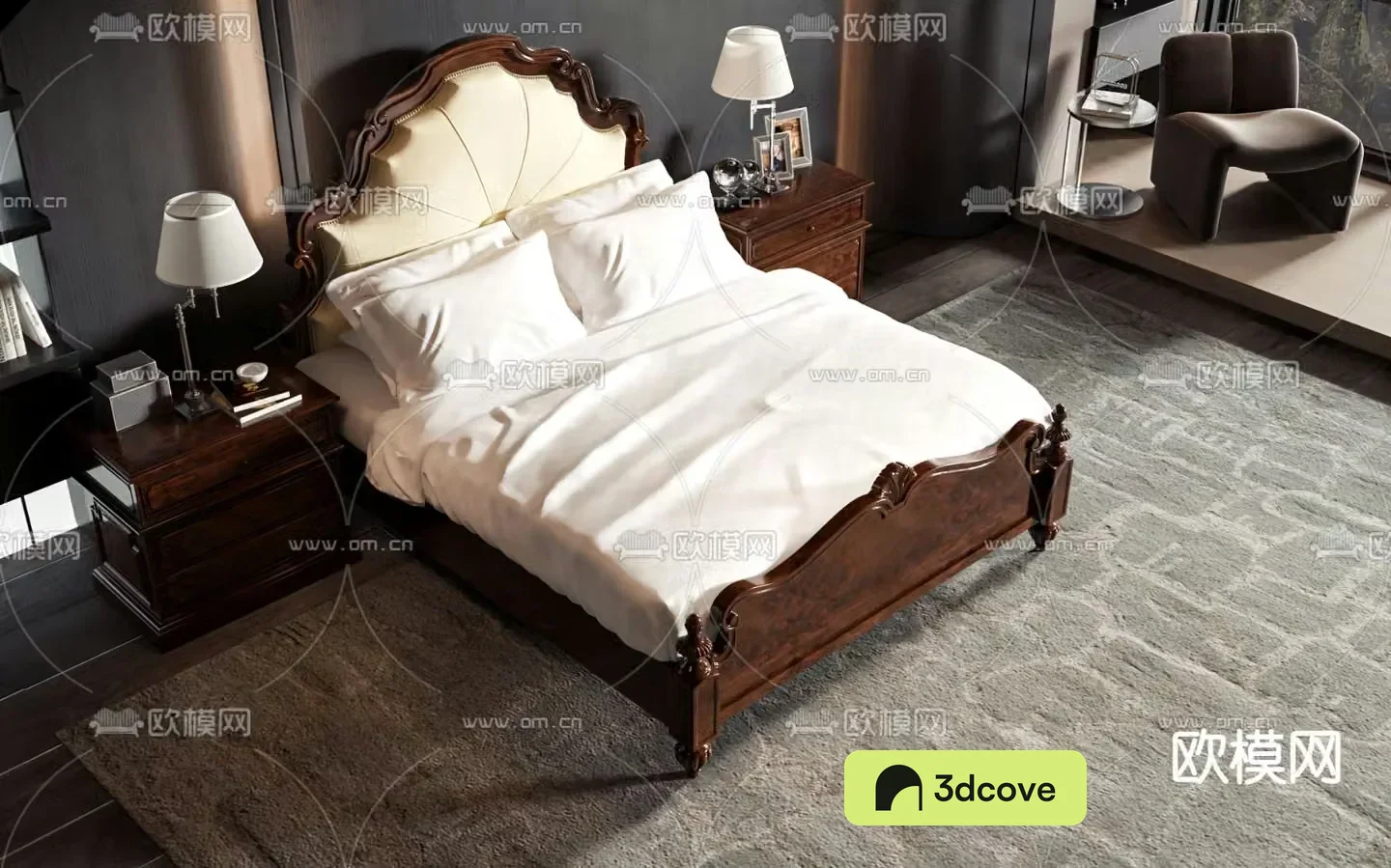 American double bed