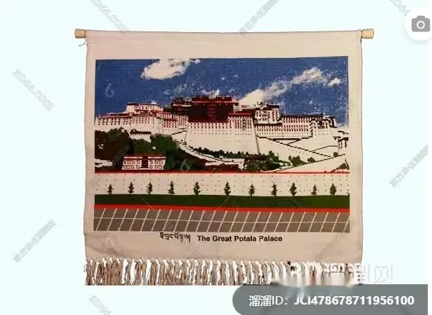 The Main Subject Is A Tapestry With A Picture Of The Potala 3D Model – 17101 – VRAY Render