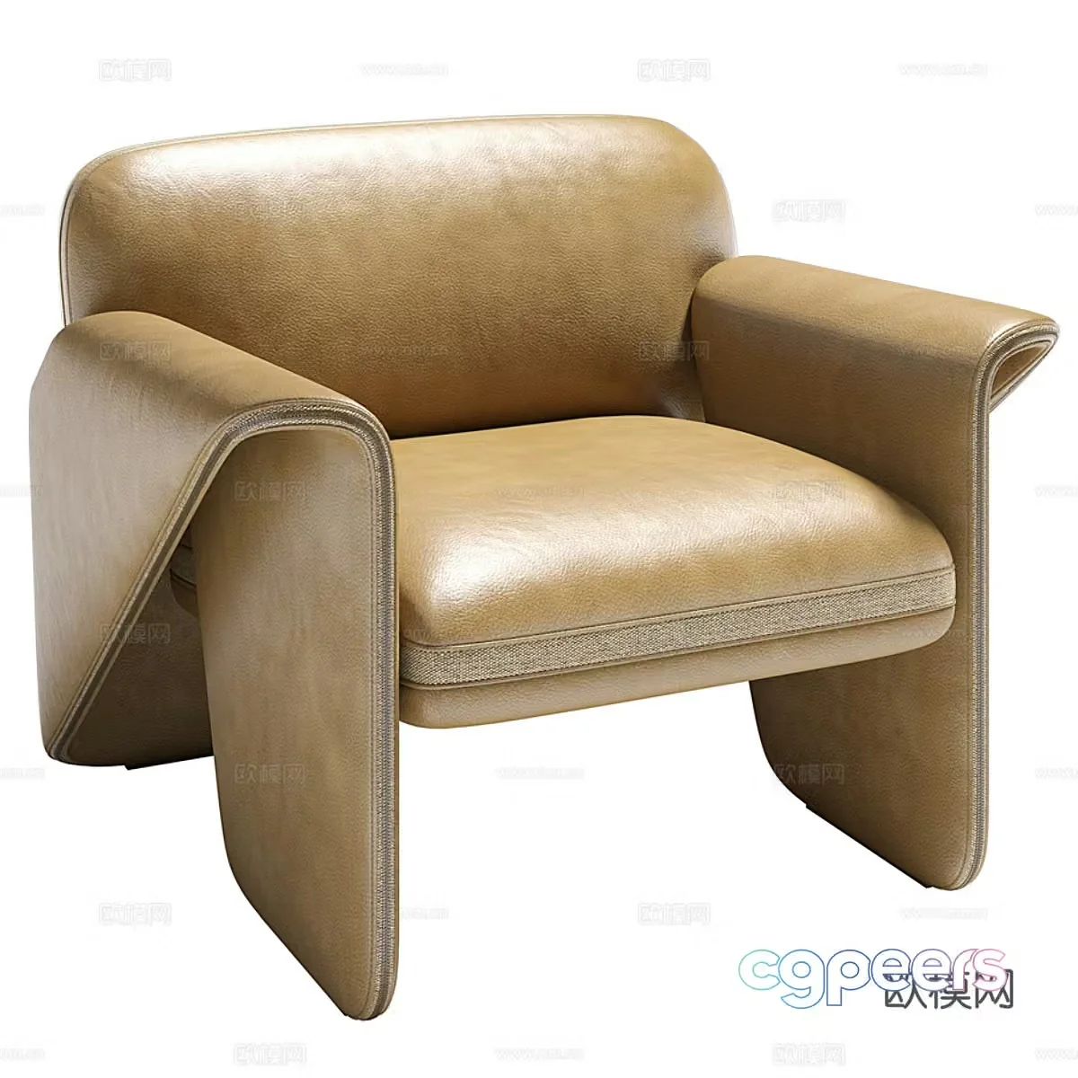 Single sofa 3d model
