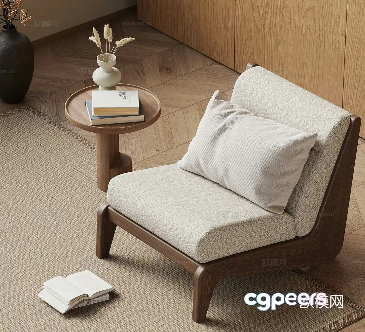 Leisure chair medieval sofa chair 3d model
