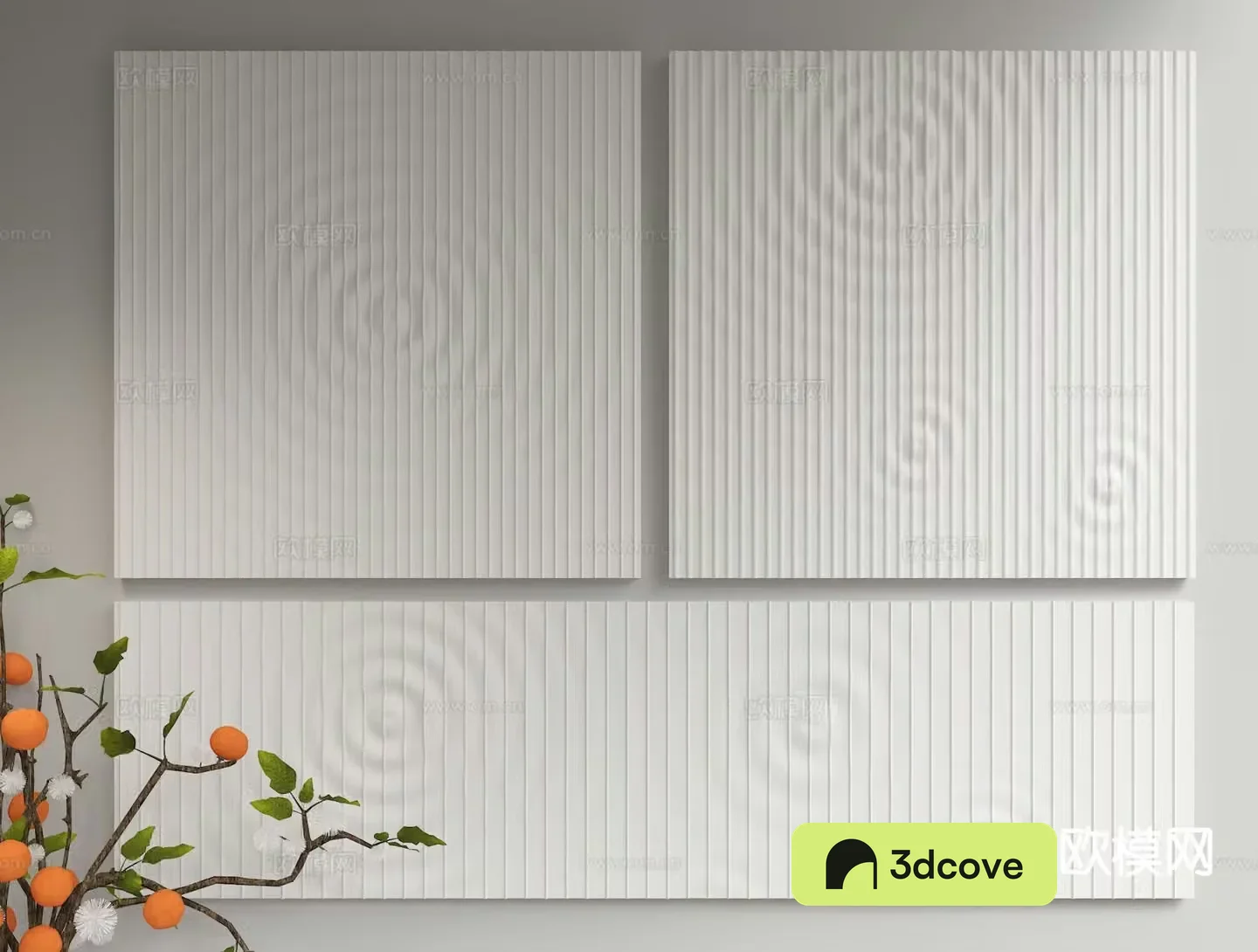 Modern three-dimensional wall decoration ripple pendant wavy ripple