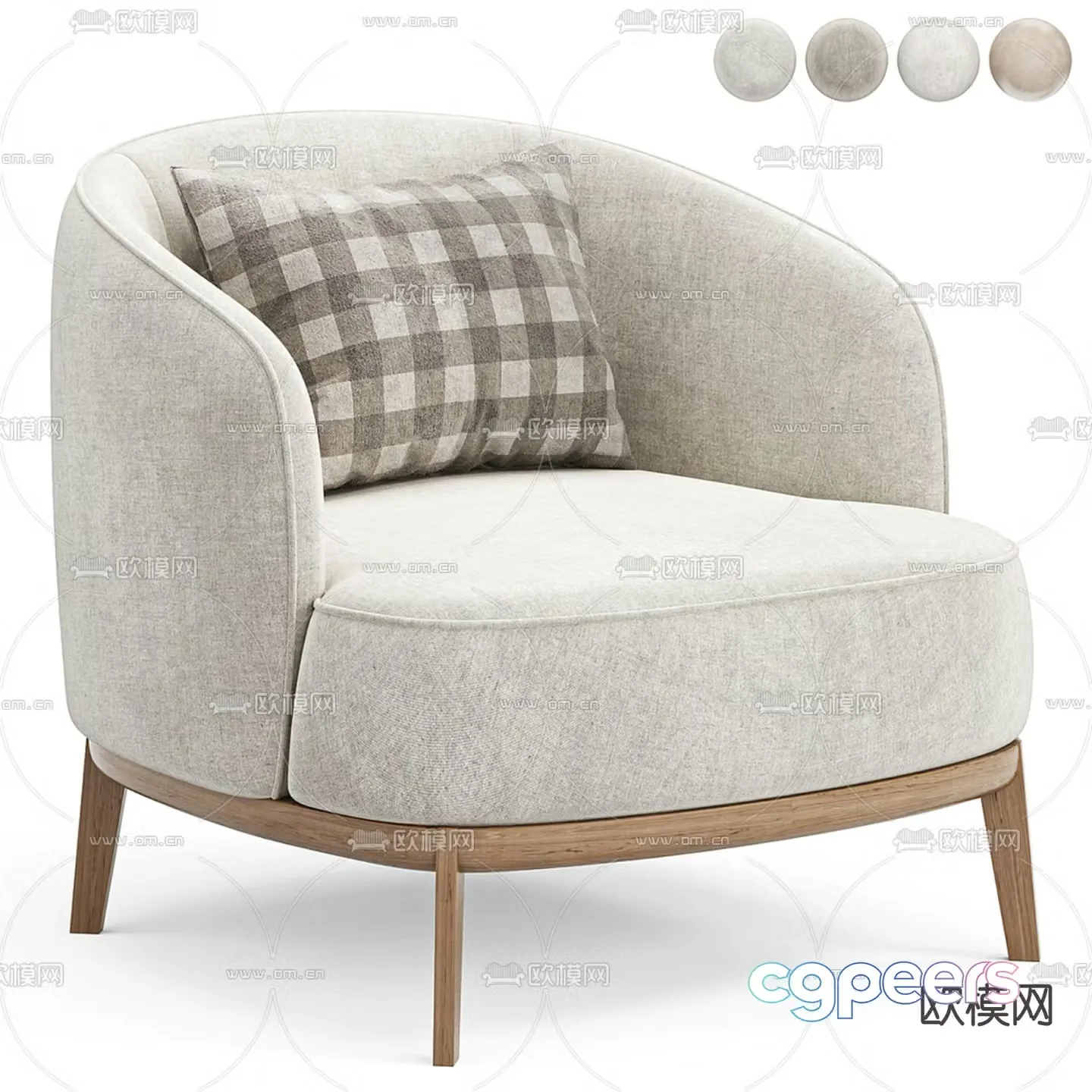 Sofa chair leisure chair 3d model