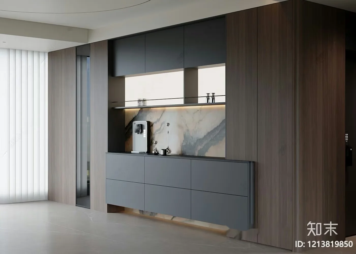 Modern Kitchen 3D Model – 13413 – VRAY Render