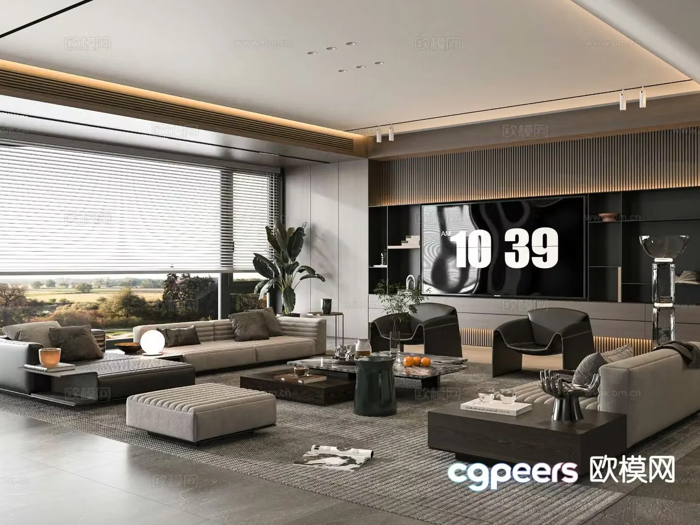 Italian living room 3d model