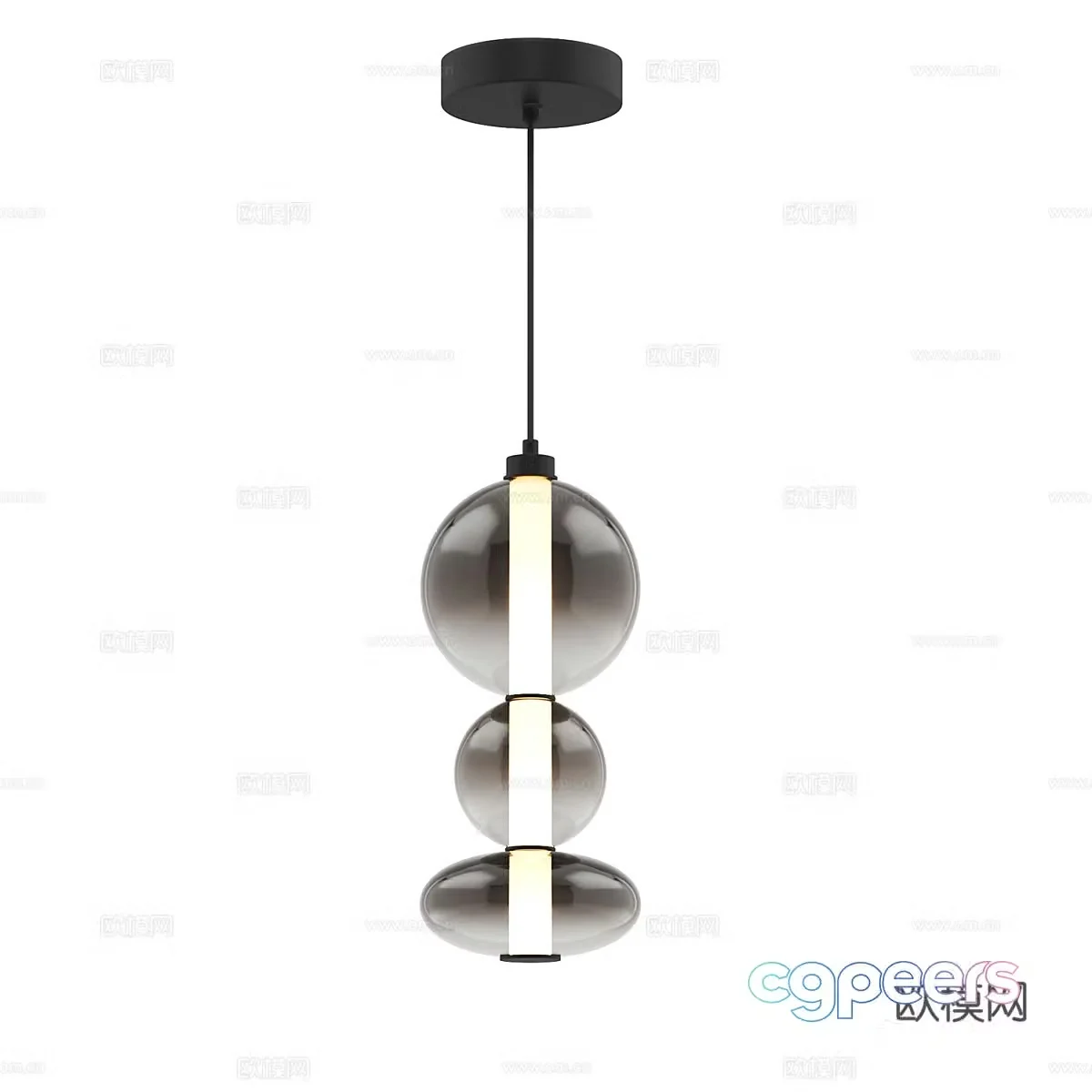 Modern simple chandelier chandelier simple chandelier living room chandelier dining chandelier lamp 3d model