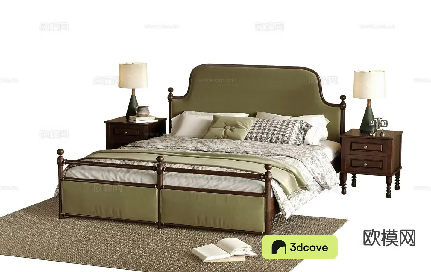 French double bed