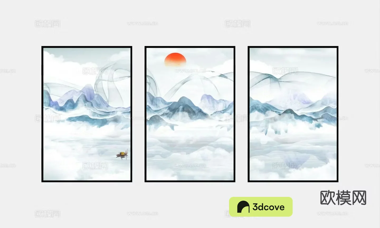 Chinese Zen hanging painting landscape painting decorative painting