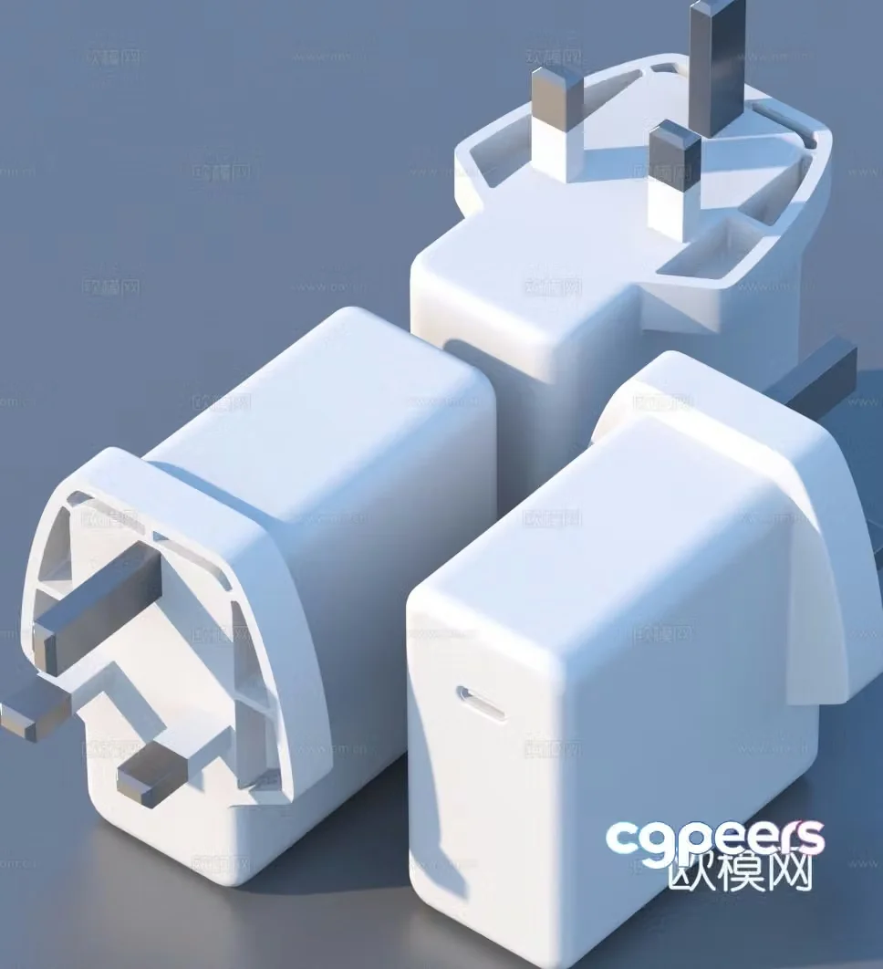 Charging head charger mobile phone charging head 3d model