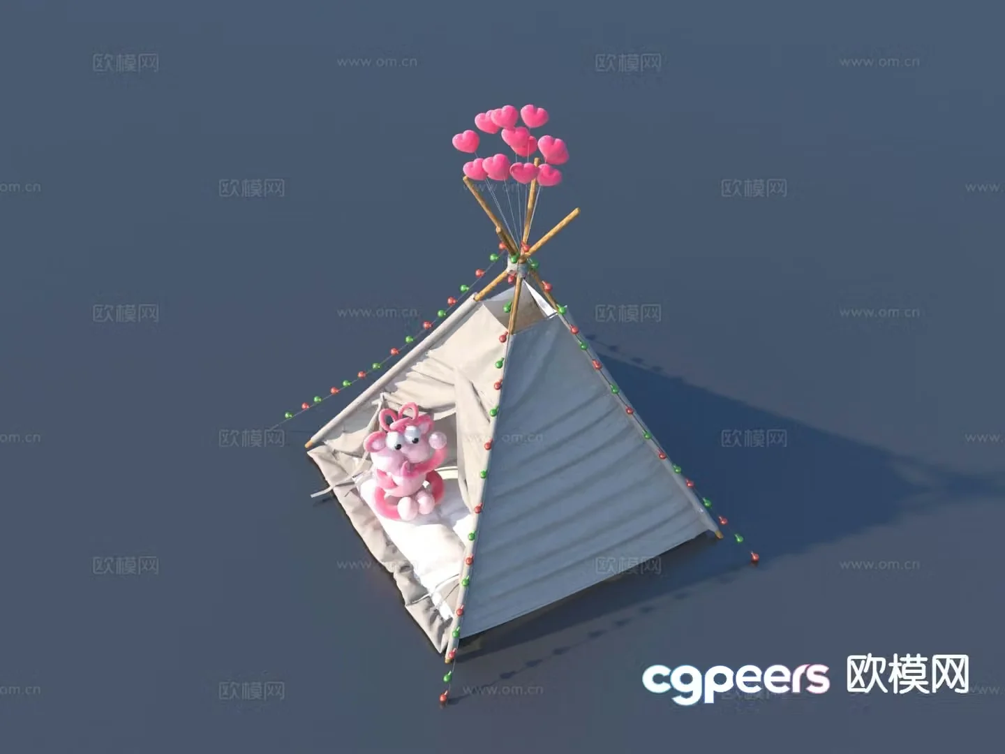 Outdoor tent camping tent 3d model
