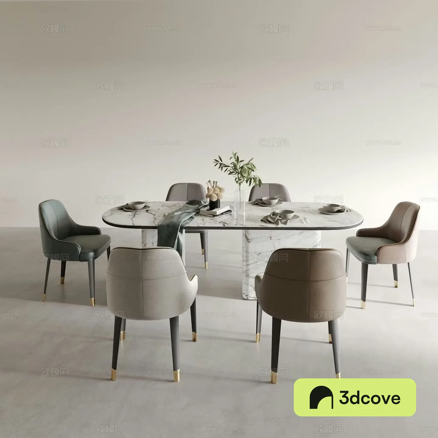 Oval dining table and chairs marble dining table