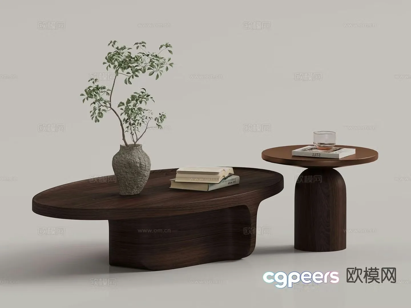 Wabi-sabi coffee table 3d model