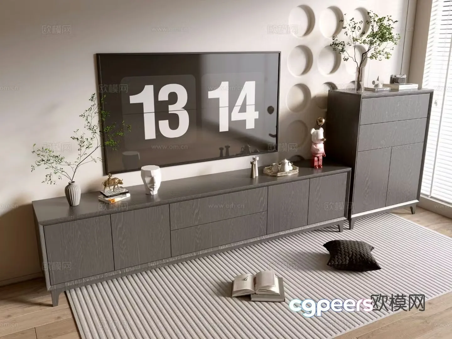 Modern TV cabinet 3d model