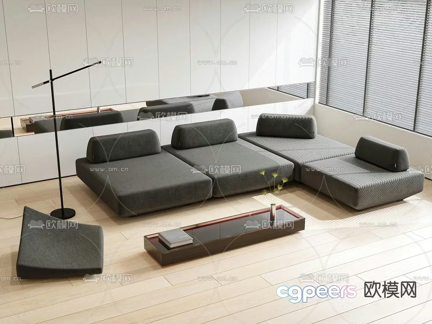 FENDI modular sofa 3d model
