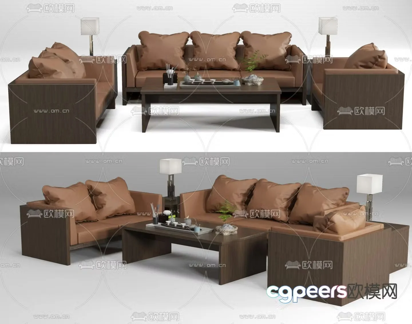 Office sofa modular sofa 3d model