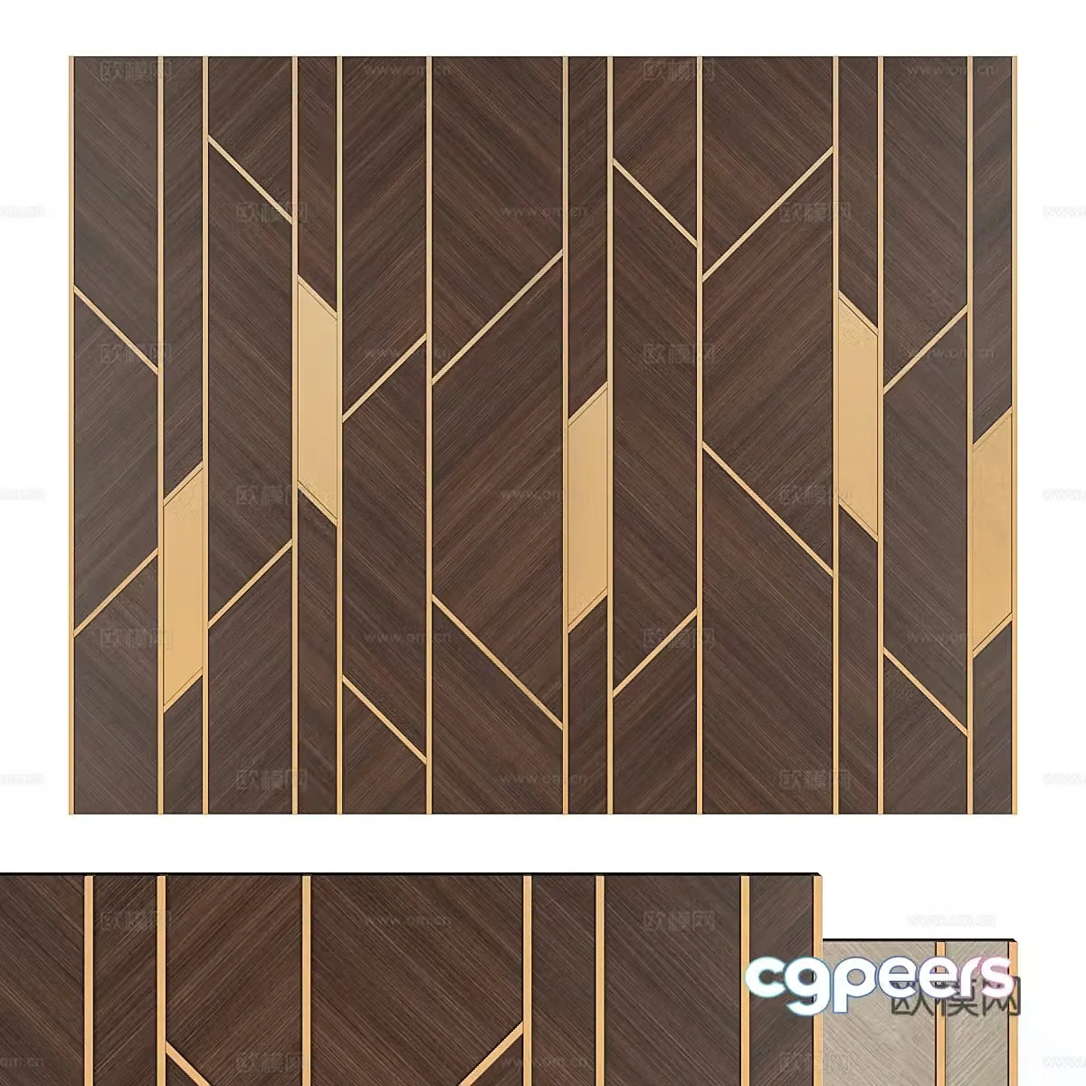 Light luxury background wall 3d model