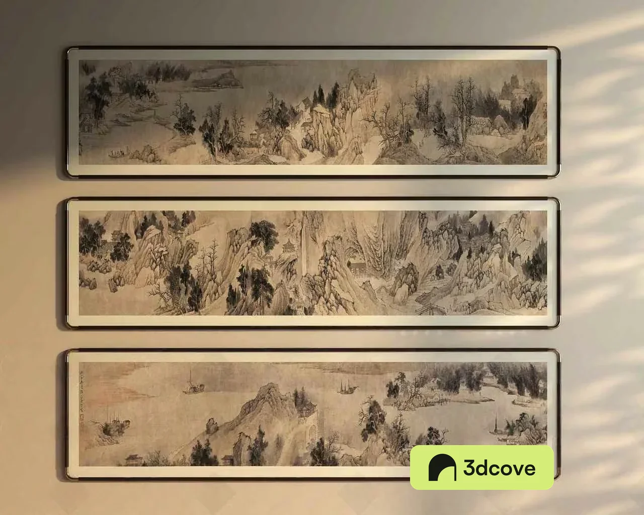 Three Landscape Paintings