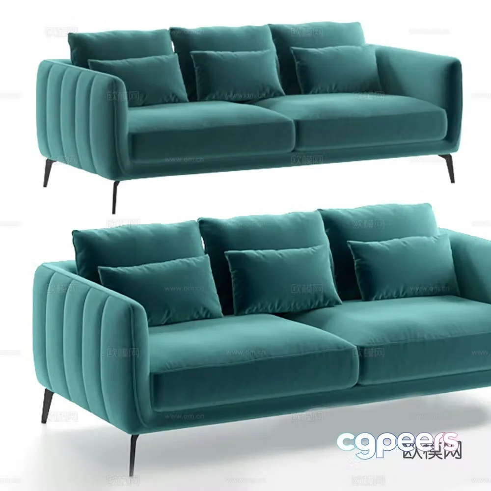 Sofa Multi-person sofa Leisure sofa Sofa chair Sofa stool 3d model