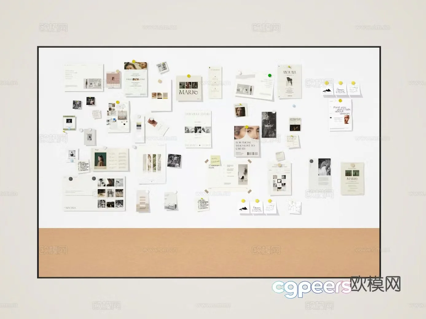 Whiteboard 3D model