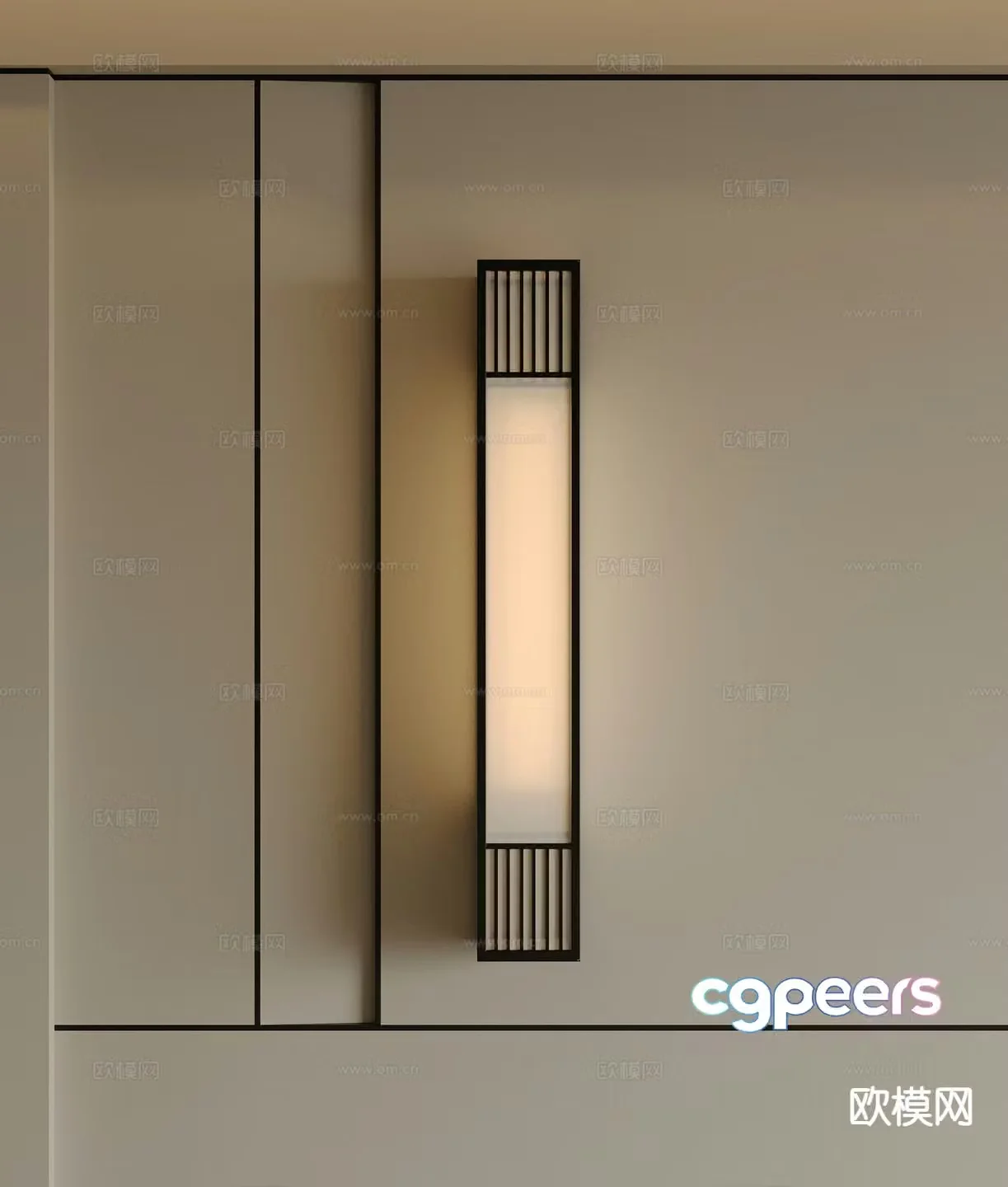 New Chinese style wall light wall light 3d model