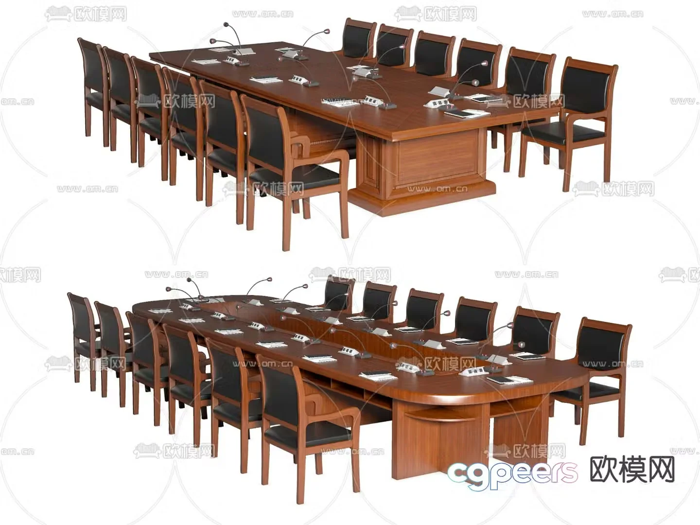 Party and government conference table conference table 3d model
