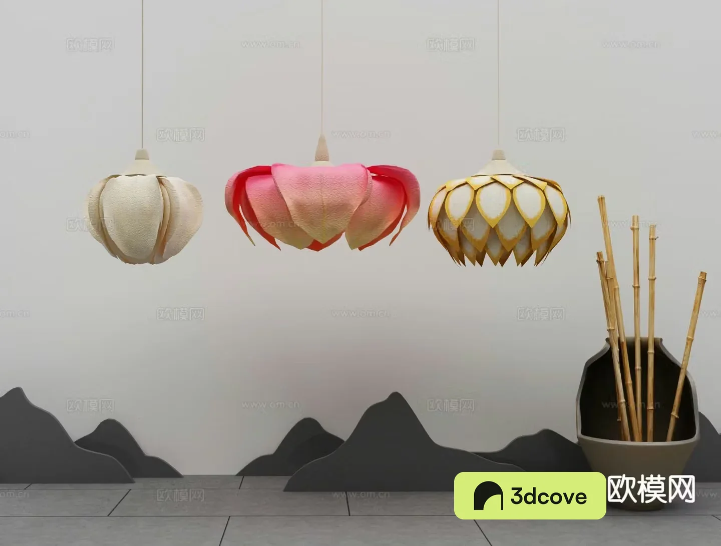 New Chinese style chandelier lotus chandelier