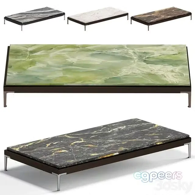 3ds Max Free – Minotti Patio Table 180 cm 5 Colors Version