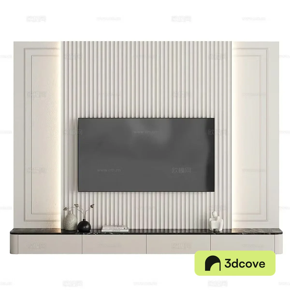 Modern TV background wall