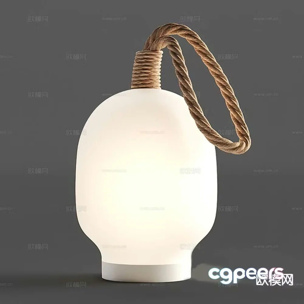 Wabi-sabi desk lamp 3d model