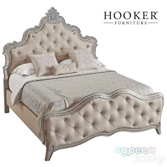 3ds Max Free – Hooker Furniture Bedroom Sanctuary Upholstered King Panel Bed