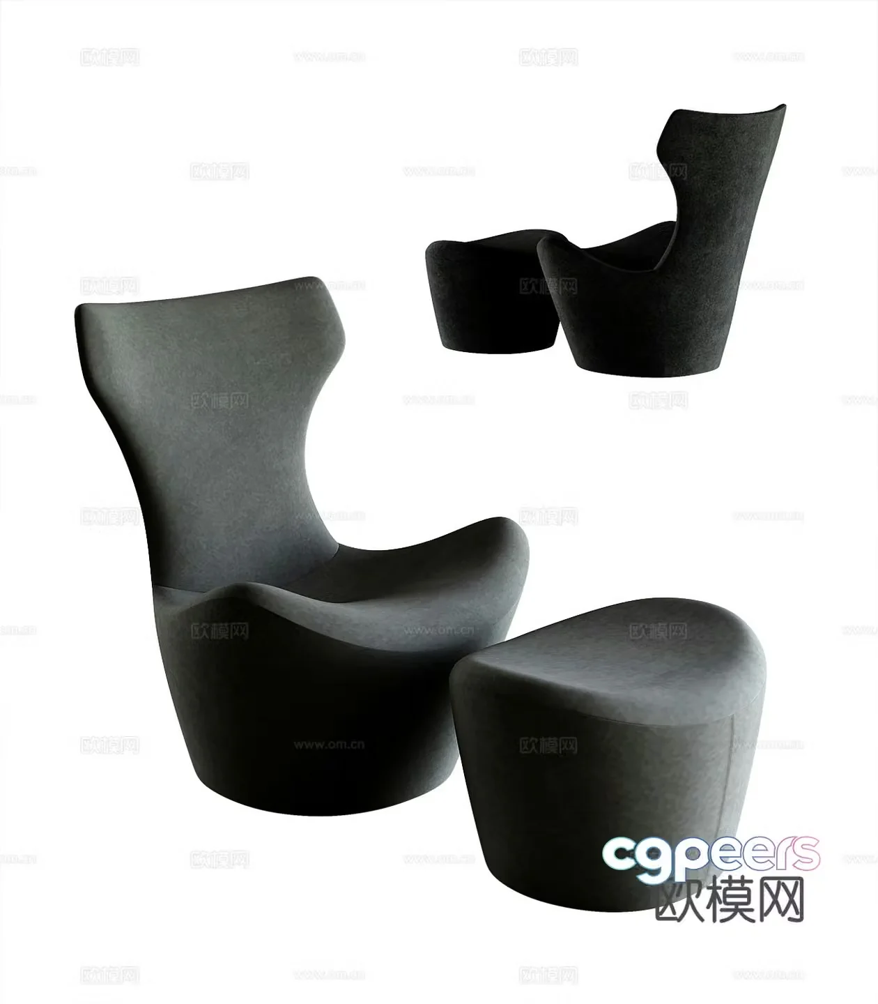 Modern leisure sofa 3d model