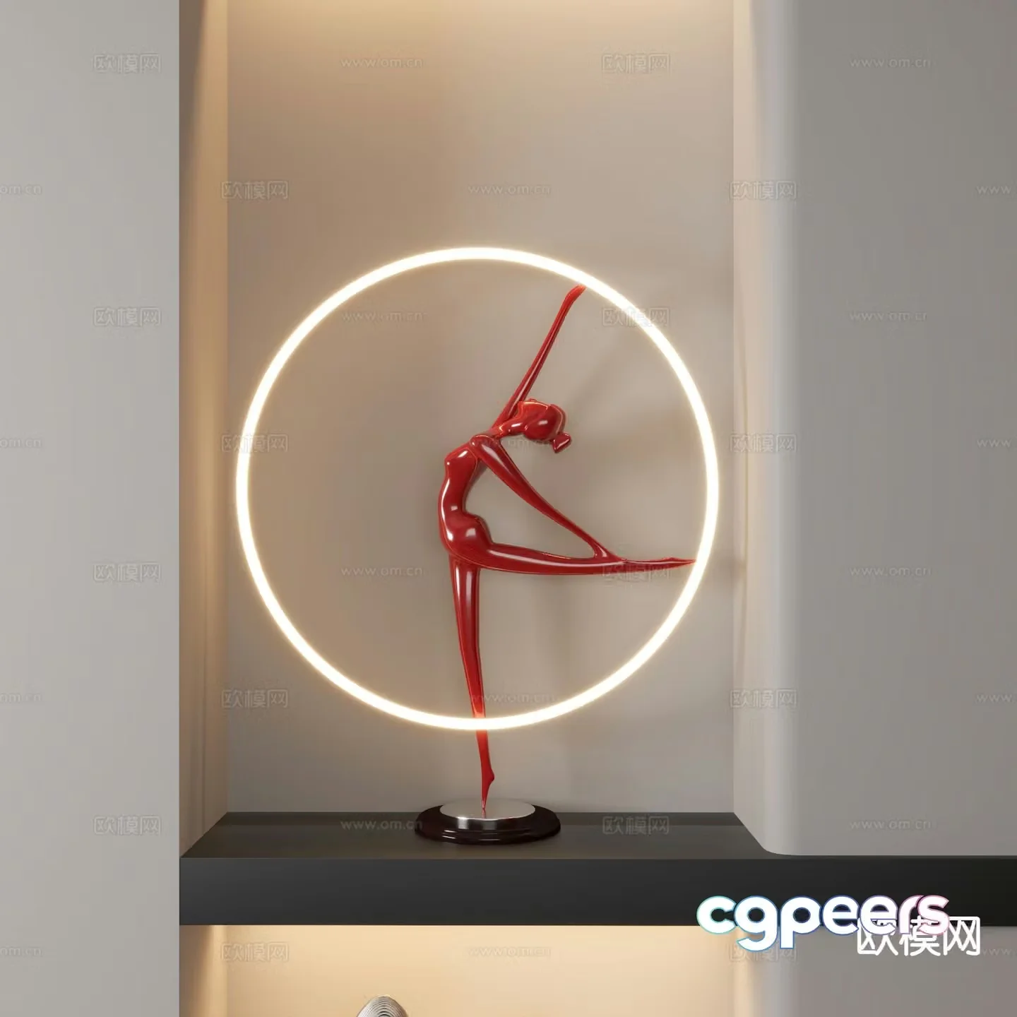 Abstract sculpture entrance sculpture 3d model
