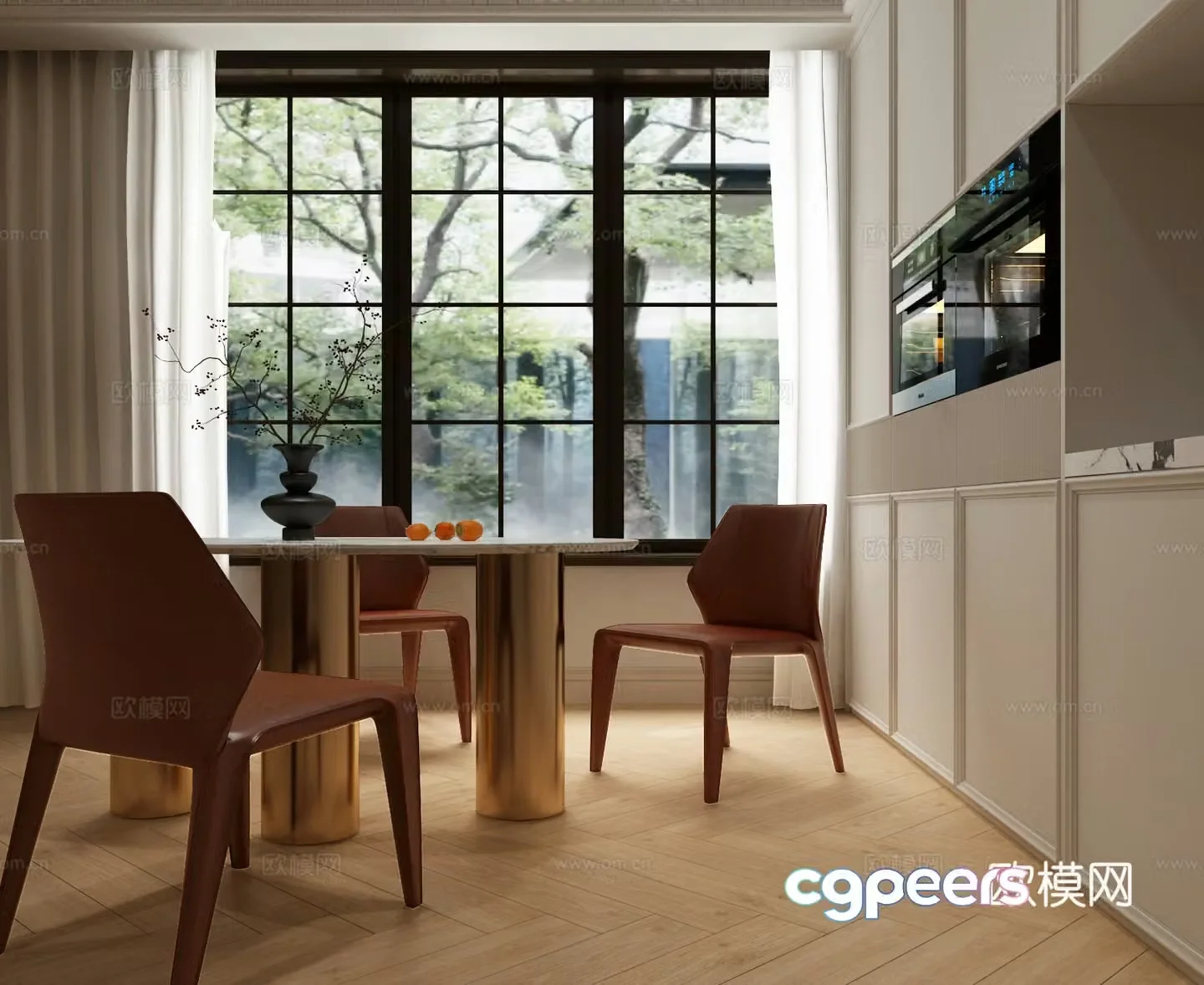 Modern restaurant Italian restaurant 3d model