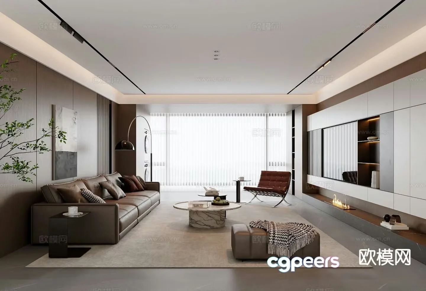 Italian living room 3d model