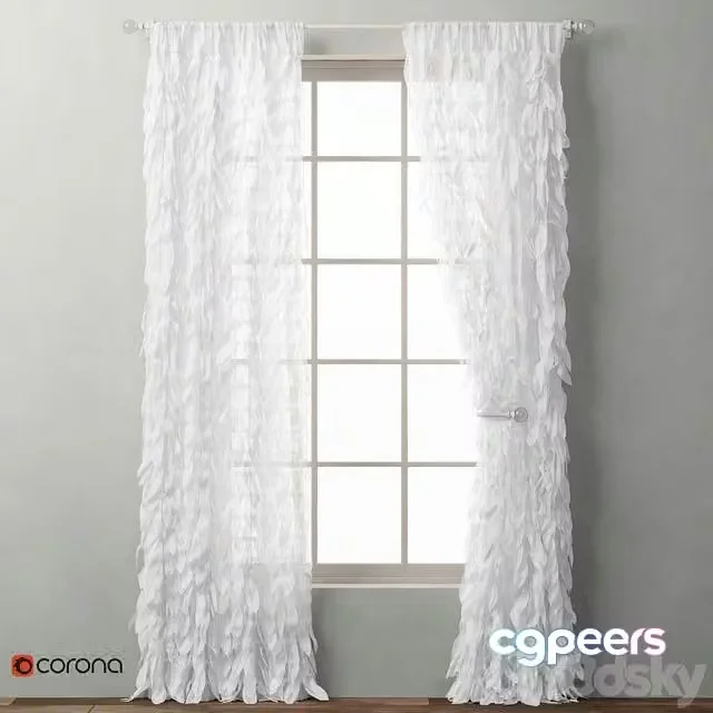 3ds Max Free – RH CASCADING TULLE DRAPERY PANEL_2