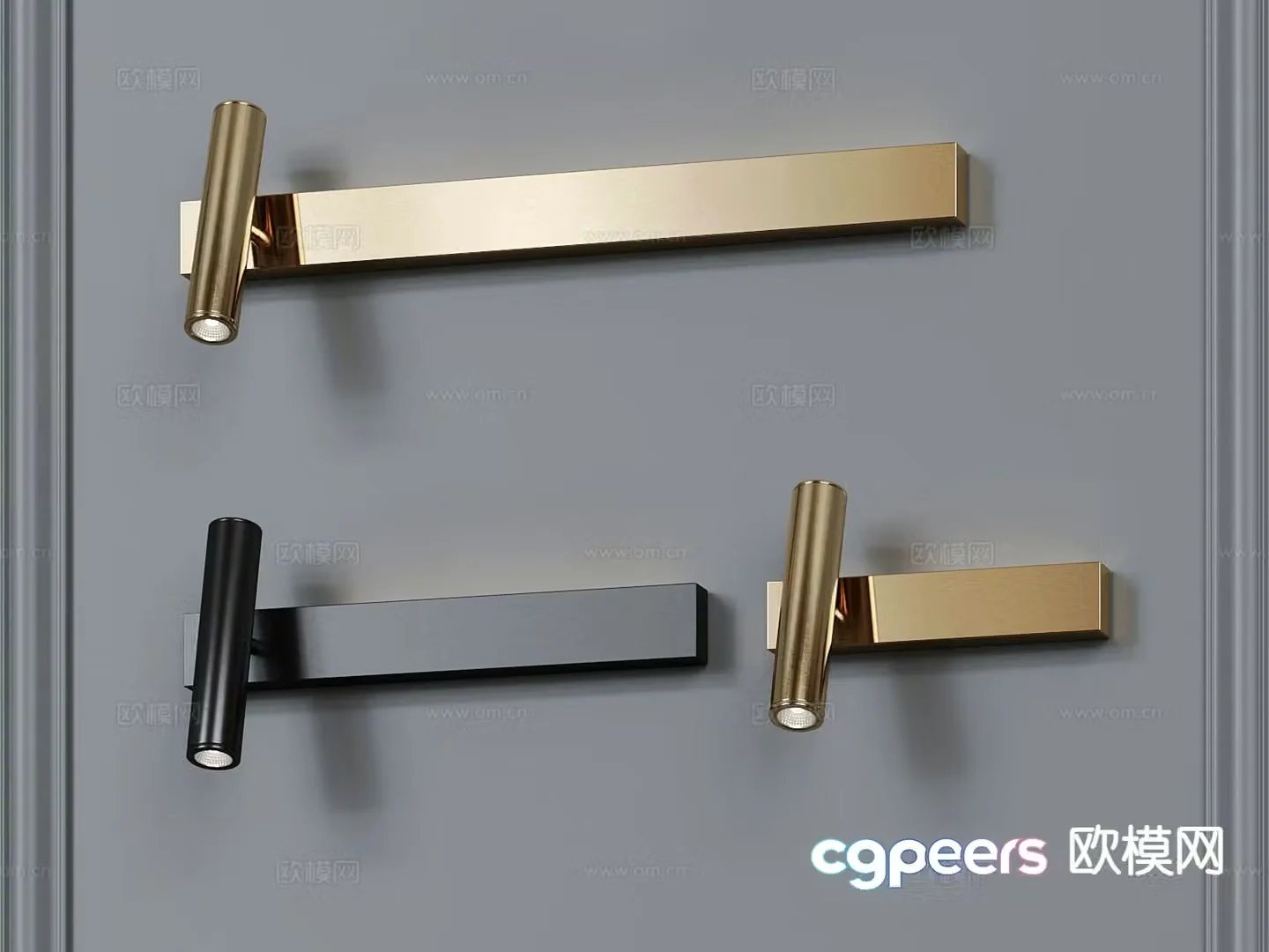 Light luxury wall lamp bedside wall lamp 3d model
